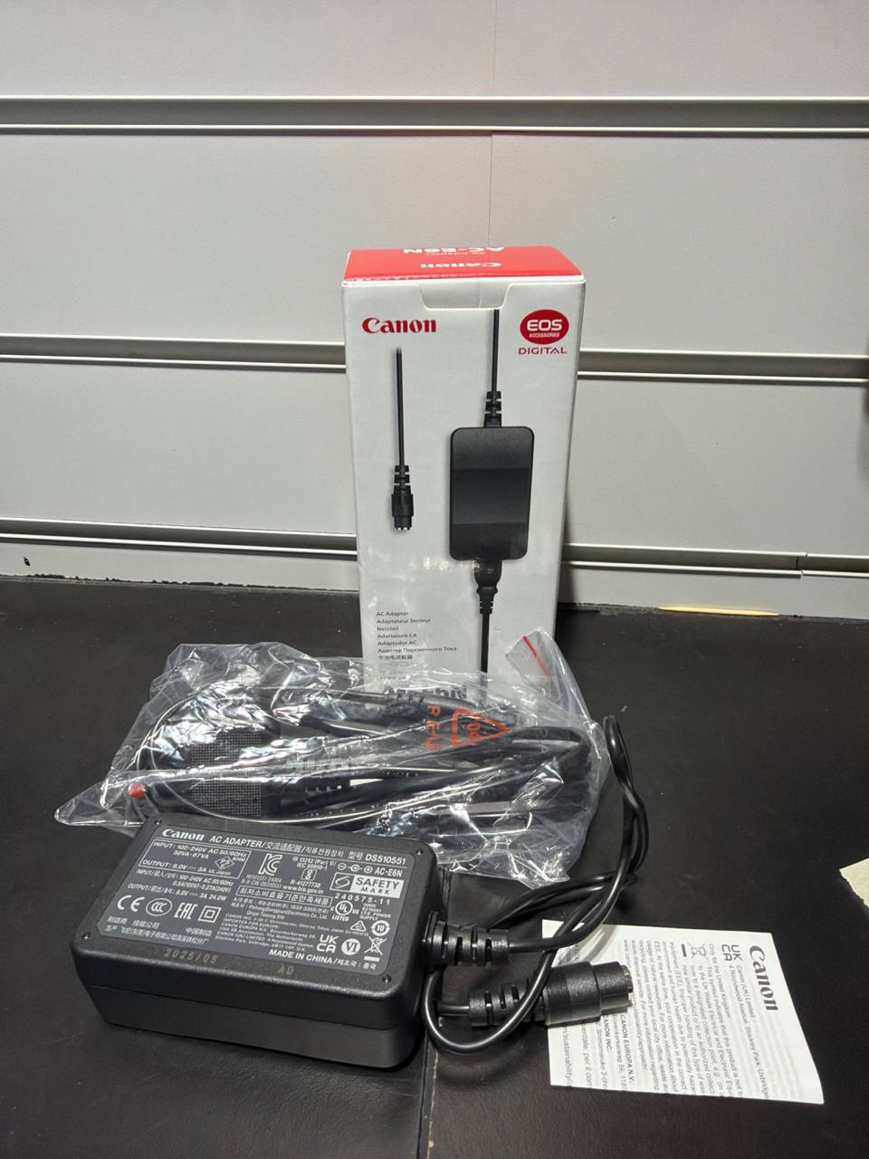 Like New Canon AC-E6N AC Adapter (UK Plug & Mains Lead) - Own4Less